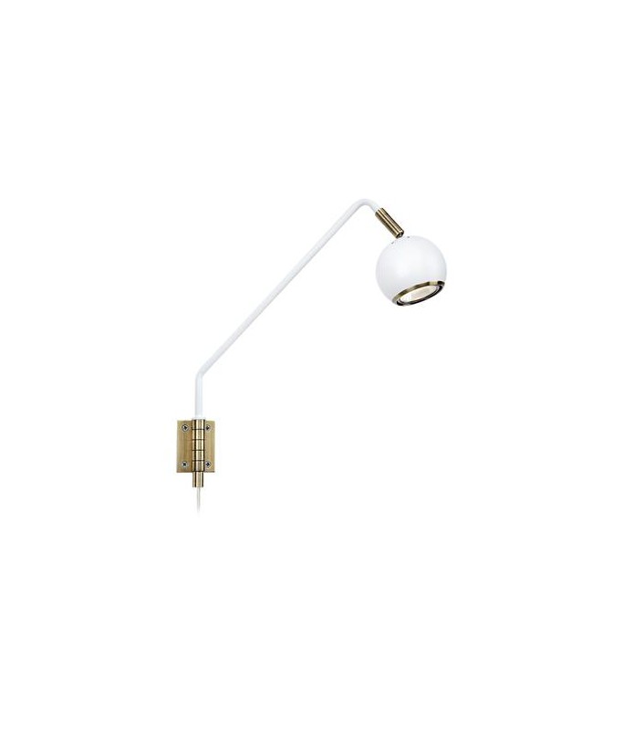 Coco White/Brass Wall 106872