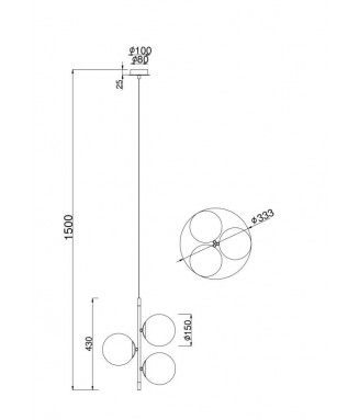 MOD048PL-03G, 3xE14