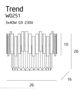 Trend Wall W0251/ Seinavalgusti