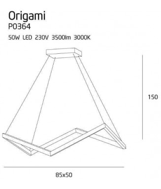 Origami Pendant 50W LED