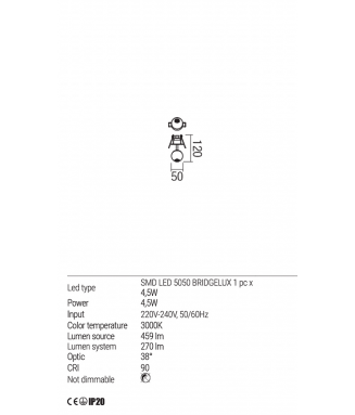 Obo Recessed Black 4,5W