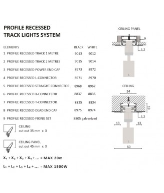 Track Straight Connector 9454 White /Siini ühendus