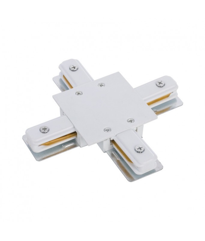 Track Recessed X Connector 8836 White