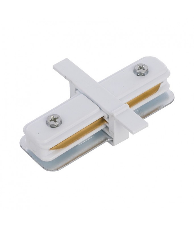 Track Recessed Straight Connector 8967 White