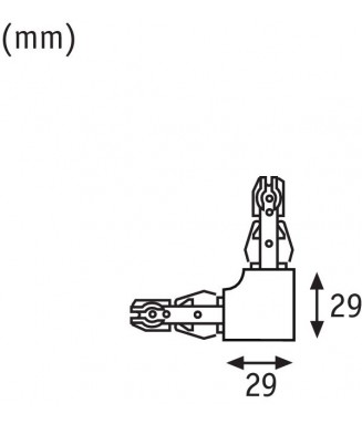 Track L Connector White 976.49/ L- siini ühendus