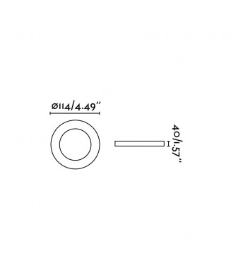 Argon -R White Round 43401