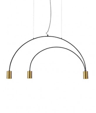 19213 Pendant Light Black/Brass