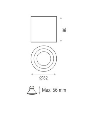 Vanduo Chrome GU10, IP54