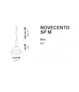 Novecento SP M Transparente/Cromo D-44