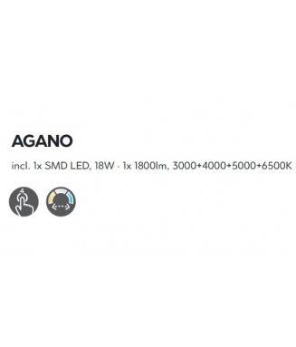 Agano Pendant Black 18W LED
