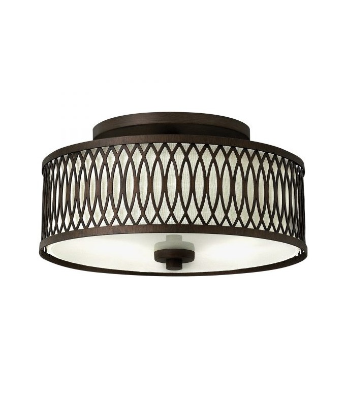 Walden 3 Light Flush Mount Victorian Bronze