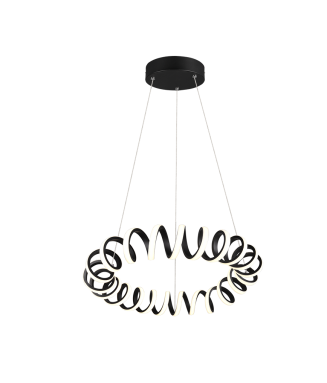 Curl Pendant Black 33W LED / Rippvalgusti