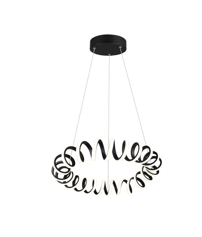 Curl Pendant Black 33W LED