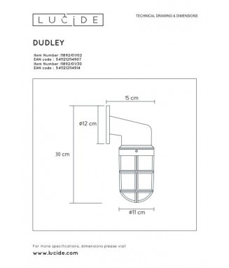 Dudley Matt Gold 11892/01/02 / Seinavalgusti