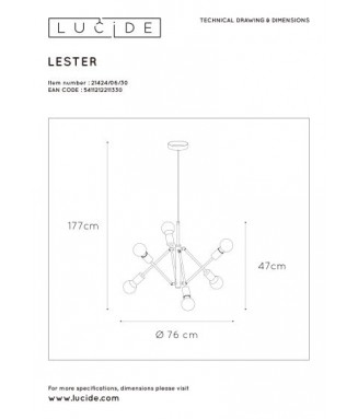 Lester 21424/06/30 Pendant