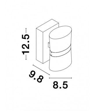 Sabia 9122321, IP44 /Seinavalgusti