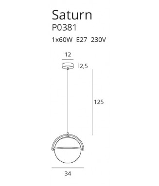 Saturn Gold D-34cm