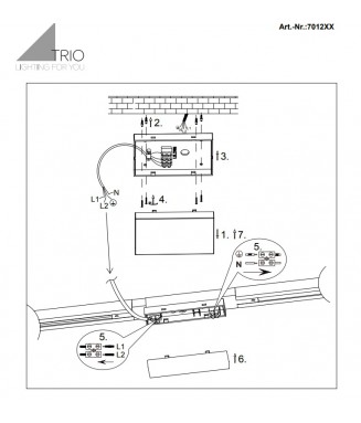 Track Trio End Power Flexible 701231 / Toite ühendus otsas, paindlik