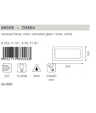 Zimba 88008 /Süvis. valgusti