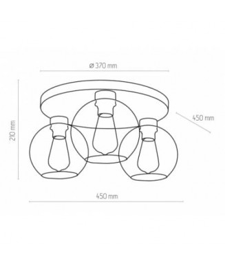 Cubus Graphite -3 Ceiling 2776