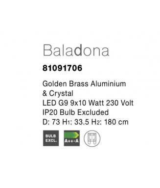 Baladona Pendant D-73, 81091706/ Rippvalgusti