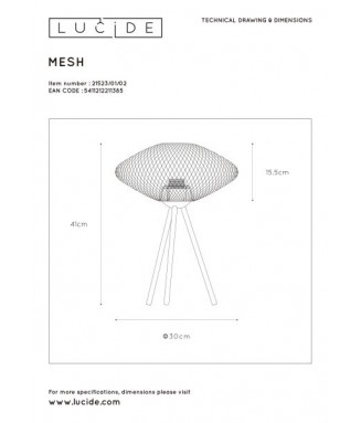 Mesh Table 21523/01/02/ Lauavalgusti