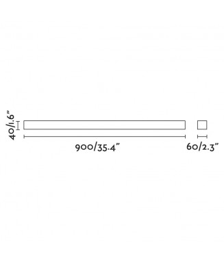 Nilo Chrome 63319, L-90cm/ Seinavalgusti