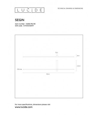 Segin Wall 10W LED 12200/90/30/ Seinavalgusti