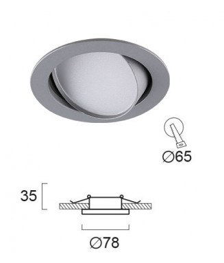 Nox Grey 4W 4157201 /Süvis. valgusti