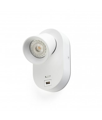 Corb White  40135 + USB /Seinavalgusti