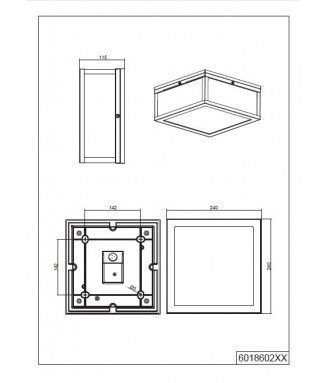 Garonne Ceiling Zinc IP44