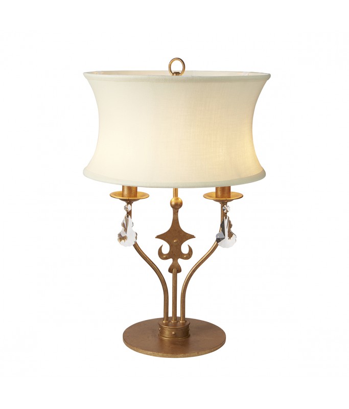 Windsor 2 Light Table Lamp – Gold Patina
