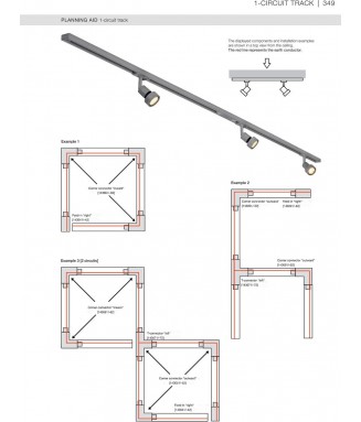 Track L connector, Earth on outside, 143052