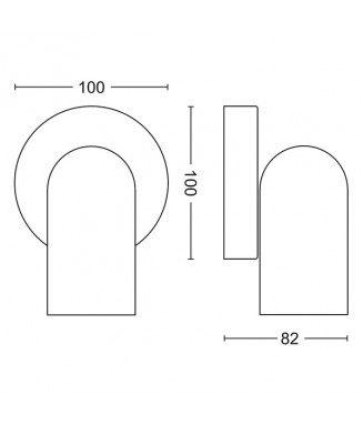 Pongee White 1xGU10