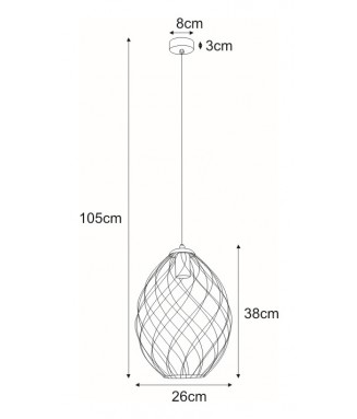 Piers White D-26cm / Rippvalgusti