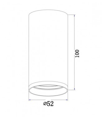 C052CL-01W, 1xGU10 / Laevalgusti