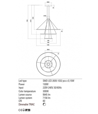 Orbit White D120/80/40 Triac 01-2242