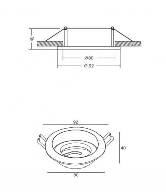 DL025-2-01W White Round