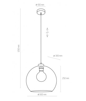 Cubus Graphite -1 Pendant 4292