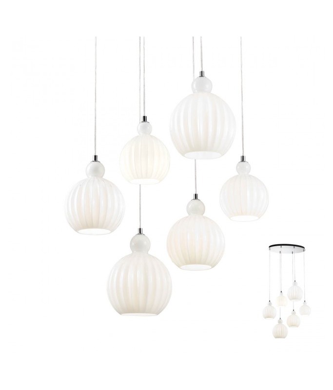 Plumen 01-2068, Opal White / Rippvalgusti