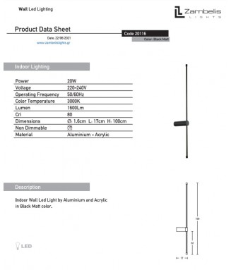 20116 Wall 20W LED