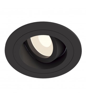 DL025-2-01B Black Round /Süvis. valgusti