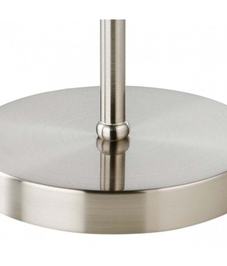 Piccadilly Table Satin Nickel/ Beige