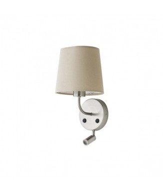 Piccadilly Satin Nickel/ Beige  + led