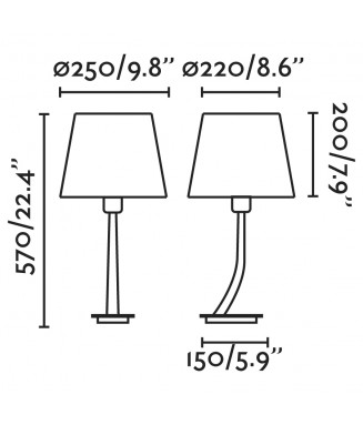 Rem Table Old Gold/White 29685-04 /Lauavalgusti