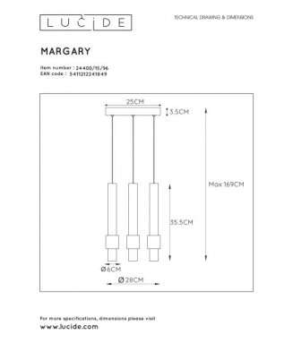 Margary 24402/15/30 Matt Black