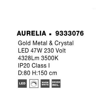 Aurelia 9333076, D-80 / Rippvalgusti