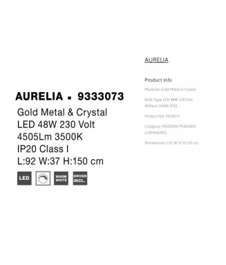 Aurelia 9333073 / Rippvalgusti