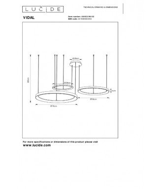 Vidal 46403/99/30 D-78/58/38cm