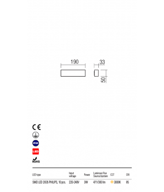 Tratto White 9115, IP65